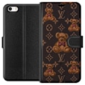 Miniatyrbillede 1 af 3: Apple iPhone 5 Tegnebogsetui Louis Vuitton Teddybjørn Mønster Luksus Mode Design Populært Motiv Mode Trend Luksuriøse Accessories