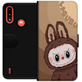 Miniatyrbillede 1 af 3: Motorola Moto E7 Power Tegnebogsetui Labubu Skyde Sød - Hvid