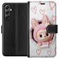 Pikkukuva 1 / 3: Samsung Galaxy S23 FE Lompakkokotelo Labubu Sydän Taustakuva Pop Mart Rakkausteema Hahmodesign Suosittu Motiivi Keräilytaideteossarja