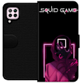 Pikkukuva 1 / 3: Huawei P40 lite Lompakkokotelo Squid Game Teema Suosittu Sarja Motiivi Graafinen Ikoninen Suunnittelu Aasialainen Popkulttuuri Jännitys Draama