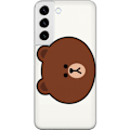 Pikkukuva 1 / 3: Samsung Galaxy S22+ 5G Läpinäkyvä kuori line friends brown