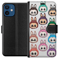 Miniatyrbilde 1 av 3: Apple iPhone 12 mini Lommeboketui Labubu Macaron Monster - Sø