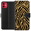 Miniatyrbillede 1 af 3: Apple iPhone 11 Tegnebogsetui Guld & Glitter