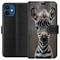 Miniatyrbillede 1 af 3: Apple iPhone 12 mini Tegnebogsetui Giraf Dyretema Afrika Natur Grafisk Motiv Savanne Vilde Dyr Populær Vægkunst Eksotisk Tema