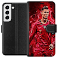 Miniatyrbillede 1 af 3: Samsung Galaxy S22 5G Tegnebogsetui Ronaldo Færdigheder - CR7 Design for Ægte Fans
