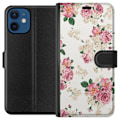 Miniatyrbillede 1 af 3: Apple iPhone 12  Tegnebogsetui Retro Blomster