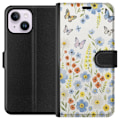 Miniatyrbillede 1 af 3: Apple iPhone 15 Plus Tegnebogsetui Sommerblomster
