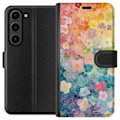 Miniatyrbillede 1 af 3: Samsung Galaxy S24 Tegnebogsetui Små blomster