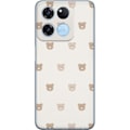 Pikkukuva 1 / 3: OnePlus Ace Racing Läpinäkyvä kuori Teddy-tausta - söpöt
