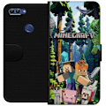 Pikkukuva 1 / 3: Huawei P smart Lompakkokotelo Minecraft-matkapuhelinkotelo metsällä ja pikselityylisillä hahmoilla