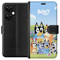 Miniatyrbild 1 av 3: OnePlus Nord CE 3 Lite Plånboksfodral Bluey mobilskal med hela familjen i färgglad design