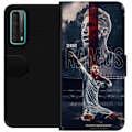 Miniatyrbillede 1 af 3: Huawei P smart 2021 Tegnebogsetui Ramos Fodboldlegende Motiv Spiller Real Madrid Spanien Tilbage Ikonisk Navn Fodboldstjerne Sport