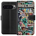 Miniatyrbillede 1 af 3: Google Pixel 9 Pro XL Tegnebogsetui Minecraft Kunst
