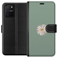 Pikkukuva 1 / 3: Samsung Galaxy S10 Lite Lompakkokotelo Vihreä Minimalikukka - tyylikäs kukka vihreällä taustalla