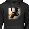 Miniatyrbillede 1 af 3: Hoodie til Voksen | Behagelig Hættetrøje DrageTræner sort XL