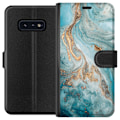 Miniatyrbillede 1 af 3: Samsung Galaxy S10e Tegnebogsetui Magisk Marmor
