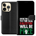 Miniatyrbillede 1 af 3: Apple iPhone 14 Pro Tegnebogsetui Fri Palæstina