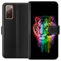 Kompatibelt Lommeboketui til Samsung Galaxy S20 FE Tiger