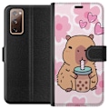 Pikkukuva 1 / 3: Samsung Galaxy S20 FE Lompakkokotelo Kawaii Capybara Sydän An
