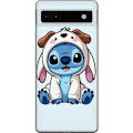 Pikkukuva 1 / 3: Google Pixel 6a Läpinäkyvä kuori Stitch Koirapuku Lilo & Stitch Disney Hauska Design Sininen Avaruusolento Sarjakuva Hahmo Suosittu Lapsille Suosit