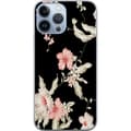 Kompatibelt Mobilskal till Apple iPhone 13 Pro Max Floral Pattern Black
