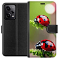 Pikkukuva 1 / 3: Xiaomi Redmi Note 12 Pro Lompakkokotelo Leppäkerttu Hyönteinen Onni Symboli Luontoaihe Suosittu Graafinen Motiivi Koristelu Kesäkiertue