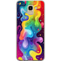 Miniatyrbild 1 av 3: Samsung Galaxy J6 Genomskinligt Skal Color Splash Abstrakt Konst Design Färgstarkt Mönster Modern Populär Väggkonst Grafiskt Trend