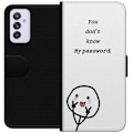 Miniatyrbild 1 av 3: Samsung Galaxy A82 5G Plånboksfodral You Don’t Know My Password – edgy textmotiv med attityd