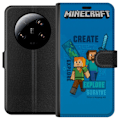 Miniatyrbillede 1 af 3: Xiaomi 13 Ultra Tegnebogsetui Minecraft Huler