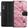 Miniatyrbillede 1 af 3: Huawei P20 Pro Tegnebogsetui Glitter Marmor