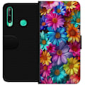 Miniatyrbild 1 av 3: Huawei P40 lite E Plånboksfodral Gerbera Blommor Färgglad Dekor Blommotiv Populärt Heminredning Färg Rik Väggkonst Design