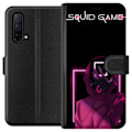 Pikkukuva 1 / 3: OnePlus Nord CE 5G Lompakkokotelo Squid Game Teema Suosittu Sarja Motiivi Graafinen Ikoninen Suunnittelu Aasialainen Popkulttuuri Jännitys Draama