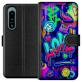 Miniatyrbillede 1 af 3: Sony Xperia 5 IV Tegnebogsetui Graffiti