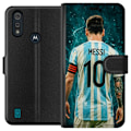 Miniatyrbillede 1 af 3: Motorola Moto E6i Tegnebogsetui Messi