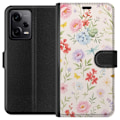 Pikkukuva 1 / 3: Xiaomi Redmi Note 12 Pro Lompakkokotelo Kukat
