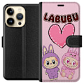 Miniatyrbillede 1 af 3: Apple iPhone 14 Pro Tegnebogsetui Labubu Pink Monster