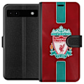 Miniatyrbillede 1 af 3: Google Pixel 6a Tegnebogsetui Liverpool FC - Klassisk Fodboldstolthed i Rødt