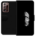 Pikkukuva 1 / 3: Samsung Galaxy Note20 Ultra Lompakkokotelo Keffiyeh-kuviointi - klassinen palestiinalainen mustavalkoinen shaali, jolla on kulttuurinen merkitys