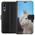Miniatyrbillede 1 af 3: Huawei P20 Pro Tegnebogsetui Hest & Kat