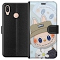 Miniatyrbillede 1 af 3: Huawei P20 lite Tegnebogsetui Labubu med hat - Pop Mart figur Mr. Butcher i retro-stil med karakter