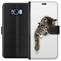 Miniatyrbild 1 av 3: Samsung Galaxy S8 Plånboksfodral Curious Kitten