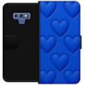Pikkukuva 1 / 3: Samsung Galaxy Note9 Lompakkokotelo Siniset Sydämet