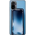 Kompatibel Mobilcover til Xiaomi Redmi Note 10 Abstrakt blå glaseffekt med bløde overgange og blanke reflektioner blå