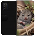 Miniatyrbillede 1 af 3: Samsung Galaxy A03s Tegnebogsetui Rotte Smilende Dyremotiv By Motiv Urban Grafisk Design Populært Sjovt Motiv Kunstart Stil