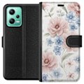 Pikkukuva 1 / 3: Xiaomi Redmi Note 12 Lompakkokotelo Romanttiset kukat
