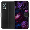 Pikkukuva 1 / 3: OnePlus Nord 2 5G Lompakkokotelo Violetti Kukat