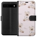 Pikkukuva 1 / 3: Google Pixel 6a Lompakkokotelo Teddy Dior Vibes - ylellinen nalle muotityyliin
