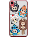 Pikkukuva 1 / 2: Apple iPhone XR Läpinäkyvä kuori Labubu hahmokokoelma - Pop Mart Labubu The Monsters väriluulisessa muotoilussa