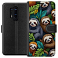 Miniatyrbillede 1 af 3: OnePlus 8 Pro Tegnebogsetui Sengångarstil - afslappet motiv med sød dovendyr