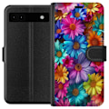 Miniatyrbild 1 av 3: Google Pixel 6a Plånboksfodral Gerbera Blommor Färgglad Dekor Blommotiv Populärt Heminredning Färg Rik Väggkonst Design